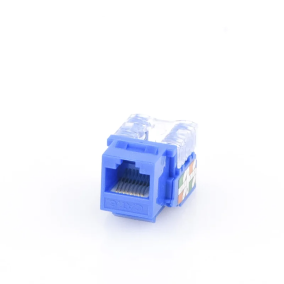 Módulo Jack 110 Cat6, Keystone para faceplate - Color Azul :: SETECSUS
